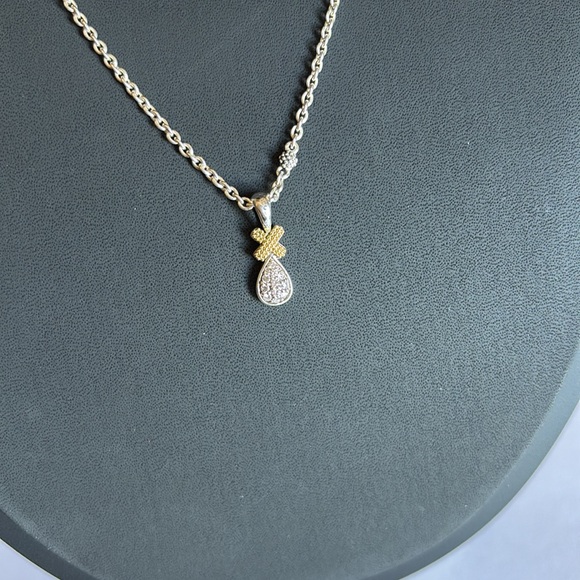 LAGOS Drop X Diamond Pendant Necklace - Picture 11 of 15